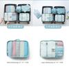 7PCS Set Travel Bag Shoes Clothes Storage BagsWaterproof Suitcase Portable With Clothes Underwear Trave Packaging Organizing Bag