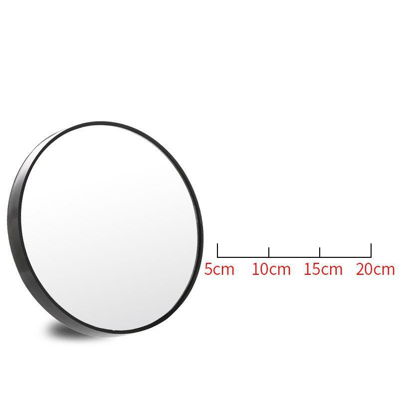 In Stock: 5x Double Suction Cup Magnifying Makeup Mirror - Enhance Pores, Blackheads & Pimples Visibility; Ideal for Eyebrow Shaping.
