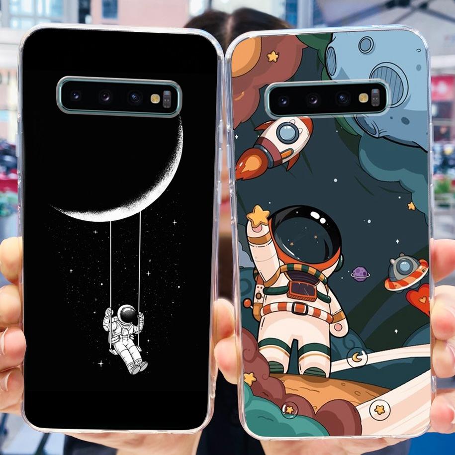 For Samsung Galaxy S10 Lite Plus Case Lovely Astronaut Soft Silicone Phone Cover For Samsung S10 Plus S10e Funda S10+ S 10 Coque