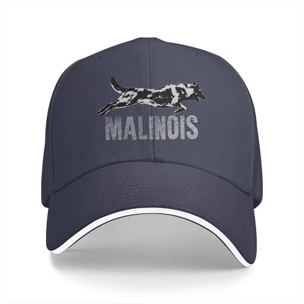 aWashed Unisex's Baseball Cap Malinois Belgian Shepherd Trucker Snapback Caps Dad Hat K-9 Unit Police Dog Golf Hats