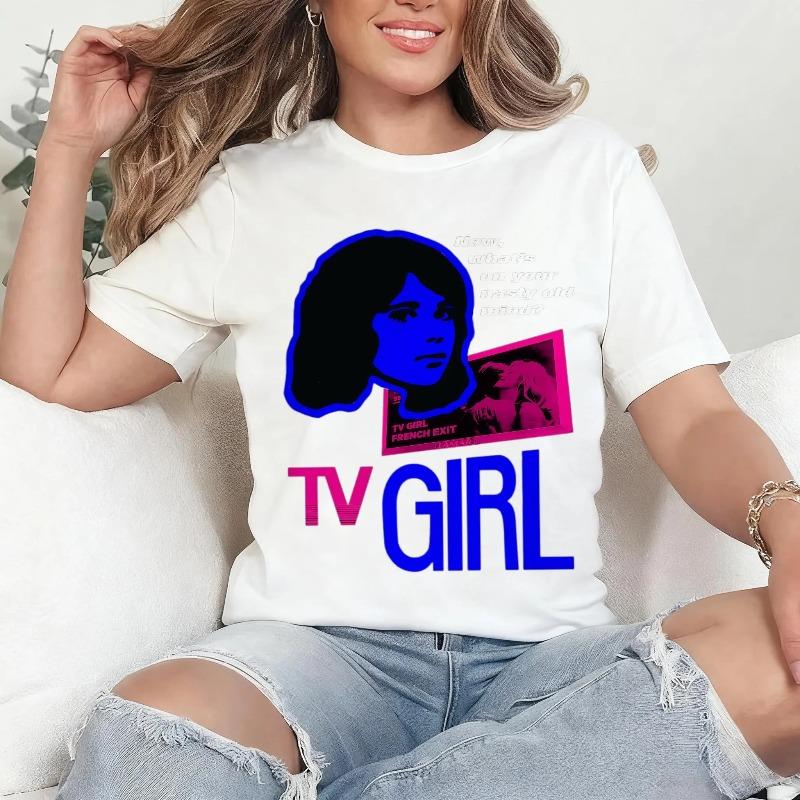 Independent Music Band Retro Street Style Summer New Cotton Tshirt Suitable for Both Unisex and Women Casual and Fashionable