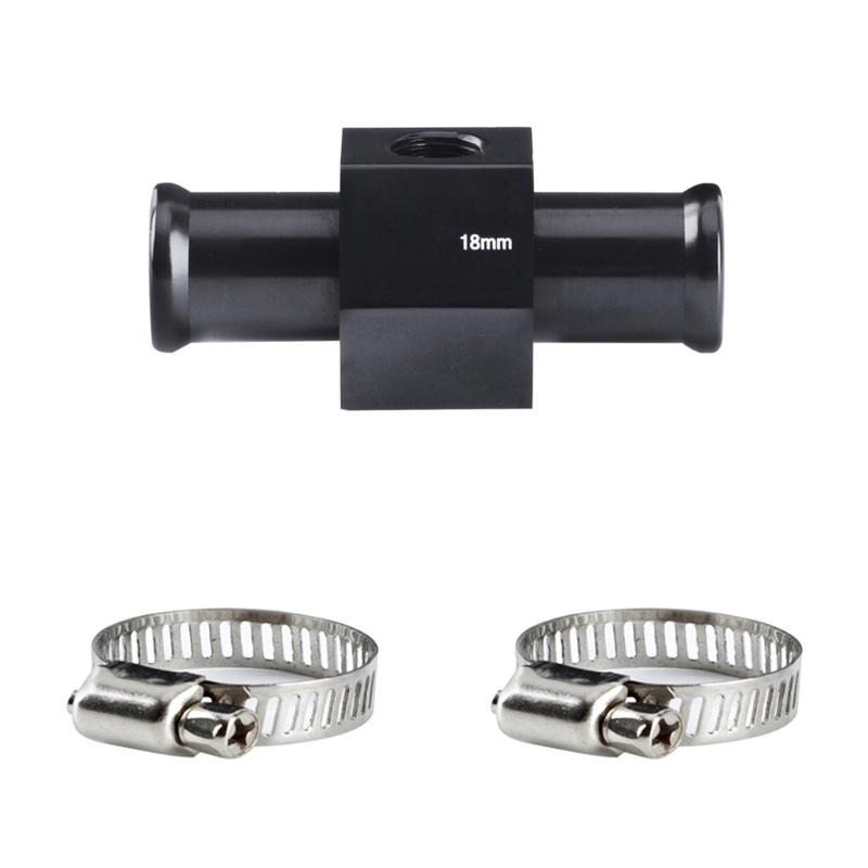 31BC 18/20/22/24/28/30/32/34/36/38/40MM Radiator Adaptor Water Temp Gauge Temp Hose Adapter Attachment Hose Clamps