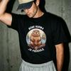 Bobr Kurwa Ja Pierdole Polish Meme Beaver Cartoon Print Short Sleeve Cotton Tee Funny Poland Internet Humor Casual Streetwear
