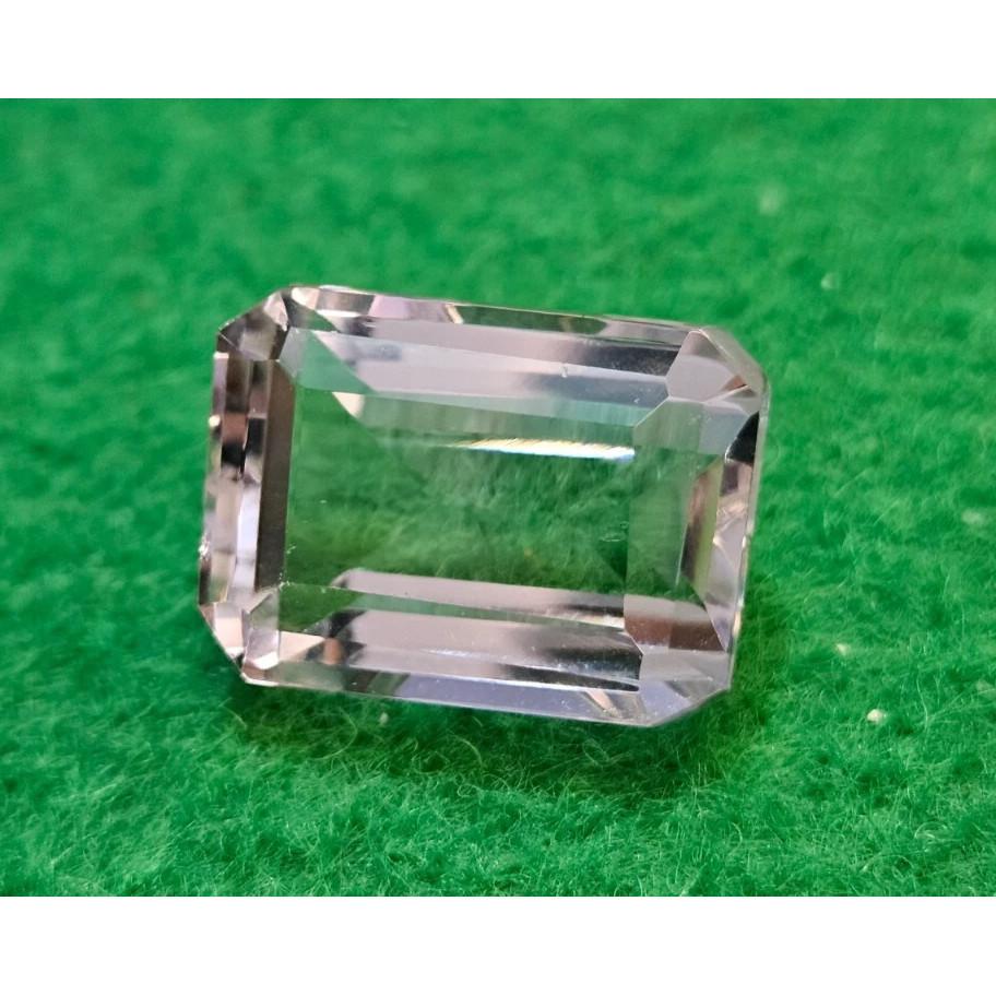 Beautiful Natural Morganite Light Peach 20+ Ct Emerald Cut Certified Gemstone