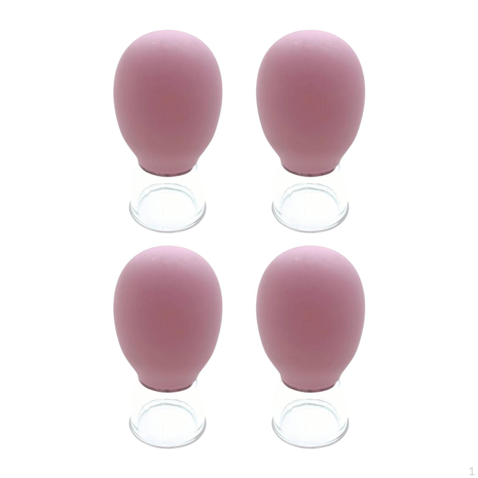 

Набор из 4 портативных банок для вакуумного массажа лица и тела розовый