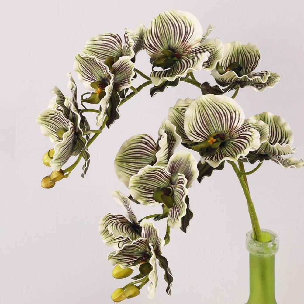 Butterfly Orchid Artificial Orchid Flower Handmade Faux Phalaenopsis  Outdoor Garden Decor