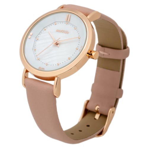 

Fieldwork Women s Analog Watch with Leather Strap, Pink, YM108-3