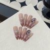 Pink Gradient Cat Eye Pearl Small Broken Diamond Chain Purple Boutique K9 Diamond Loliya Patch