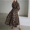 Elastic High-waisted Slimming Temperament Preppy Cardigan Dress