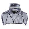 Camouflage Print Sun Hat Wide-Brimmed Shawl Fishing Hat with Dual-Power Fan Design 3 Gear Adjustable UV-Protection Outdoor Hat