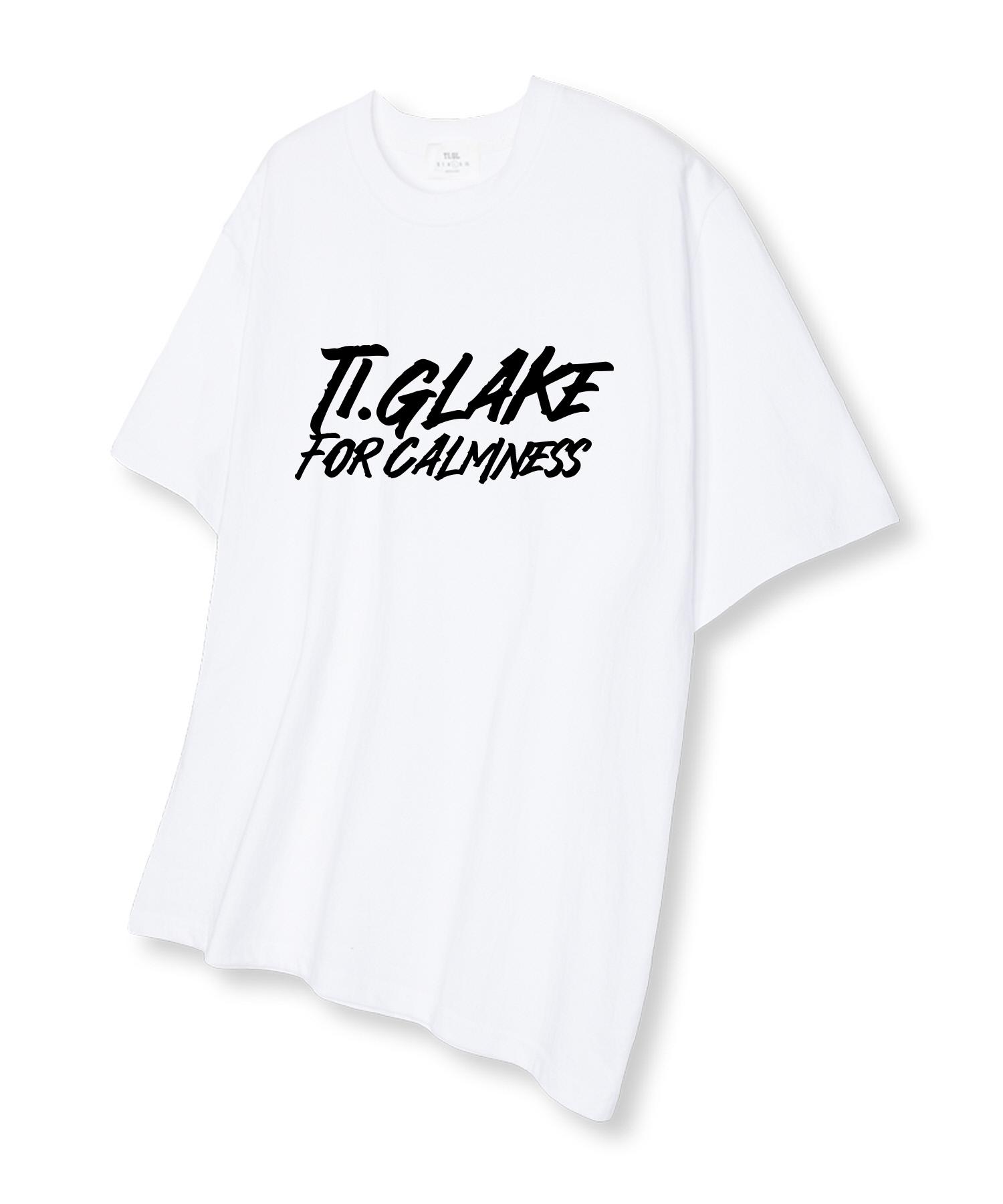 Tee Glake Front Logo Oversized Short Sleeve T-Shirt White L