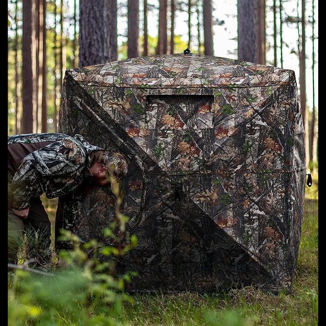 Cross-border Camouflage Birdwatching Tent: Quick-Open, Waterproof, Transparent, One-Way Visibility for Outdoor Use Camouflage 147*147*165CM