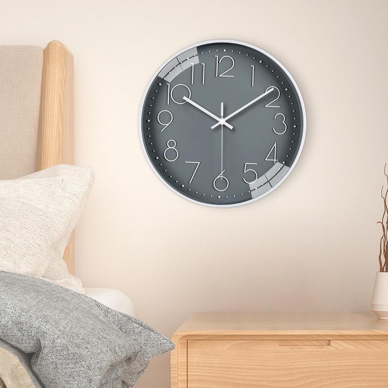 Battery Operated Wall Clock Battery Operated Round Clock 12 Inch Minimalist Home Decoration Multifunctional Time Tool For Work