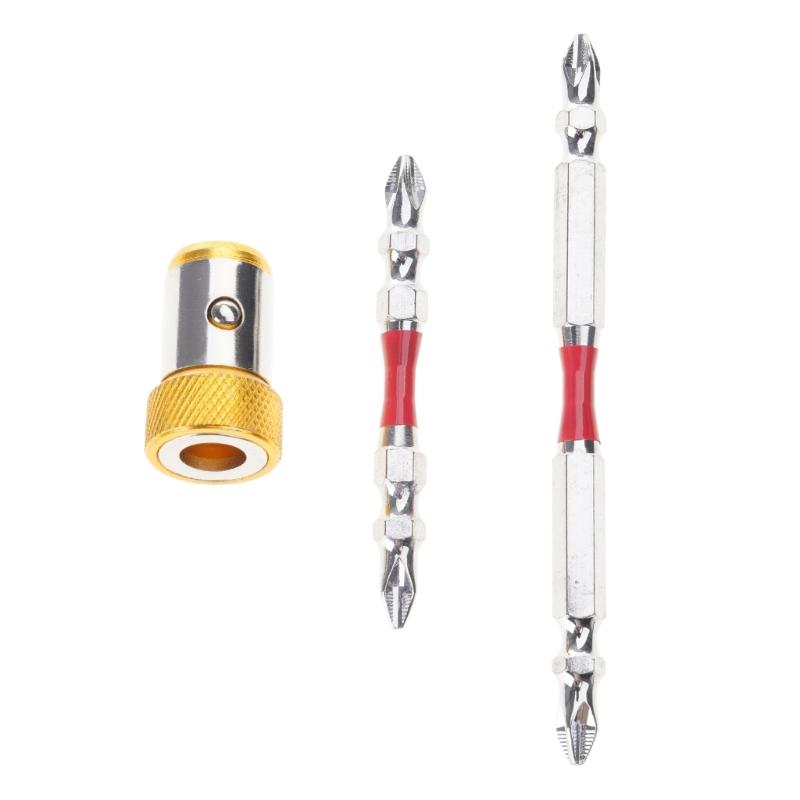 

Magnetic Screwdriver Bit Nonslip Double Headed Impact Drill Bit Crossed Bit Set Crosses Screwdriver Bit 1