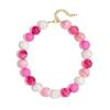 20Mm Colorful Chunky Bead Necklaces For Women Trendy Boho Collar Statement Choker Summer Beach Jewelry Birthday Gift For Her