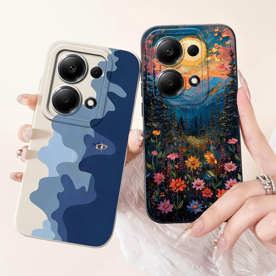 For Xiaomi Redmi Note 13 4G Case Note13 Pro Cute Fashion Candy Painted Cover Soft TPU Phone Case For Redmi Note 13 Pro Plus Bags