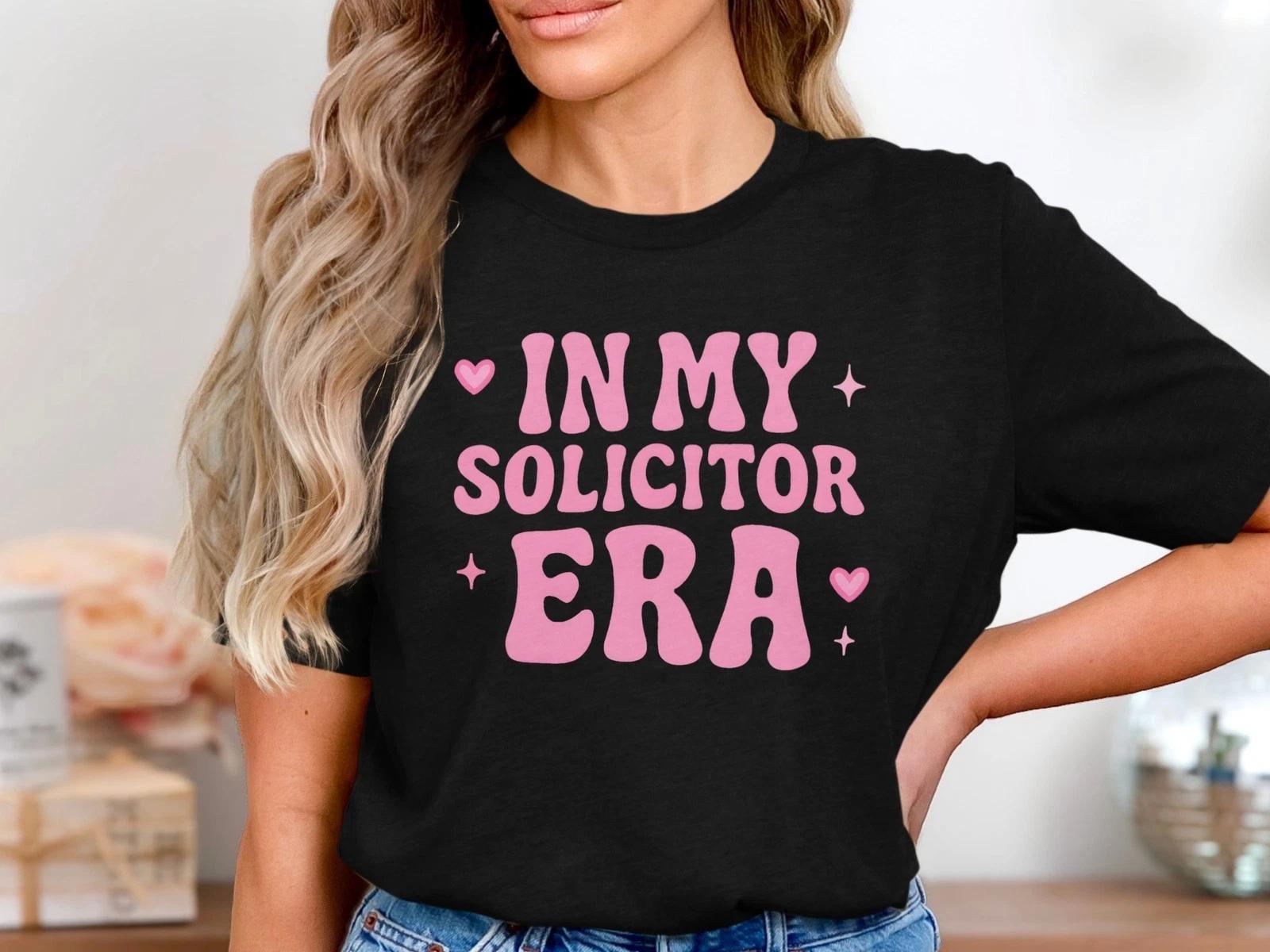 In My Solicitor Era T-Shirt, Funny Lawyer Tee for Legal Students & Attorneys XL