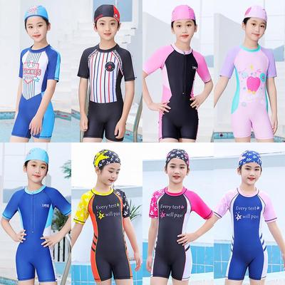 Customizable Quick-Dry One-Piece Swimsuit for Teen Girls - Ideal for Swimming Tests & Training