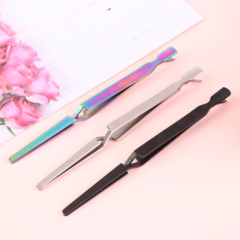 Stainless Steel Nail Shaping Tweezers For Uv Gel Tips C Curve Pinchers Sculpture Clip Nail Art Tools