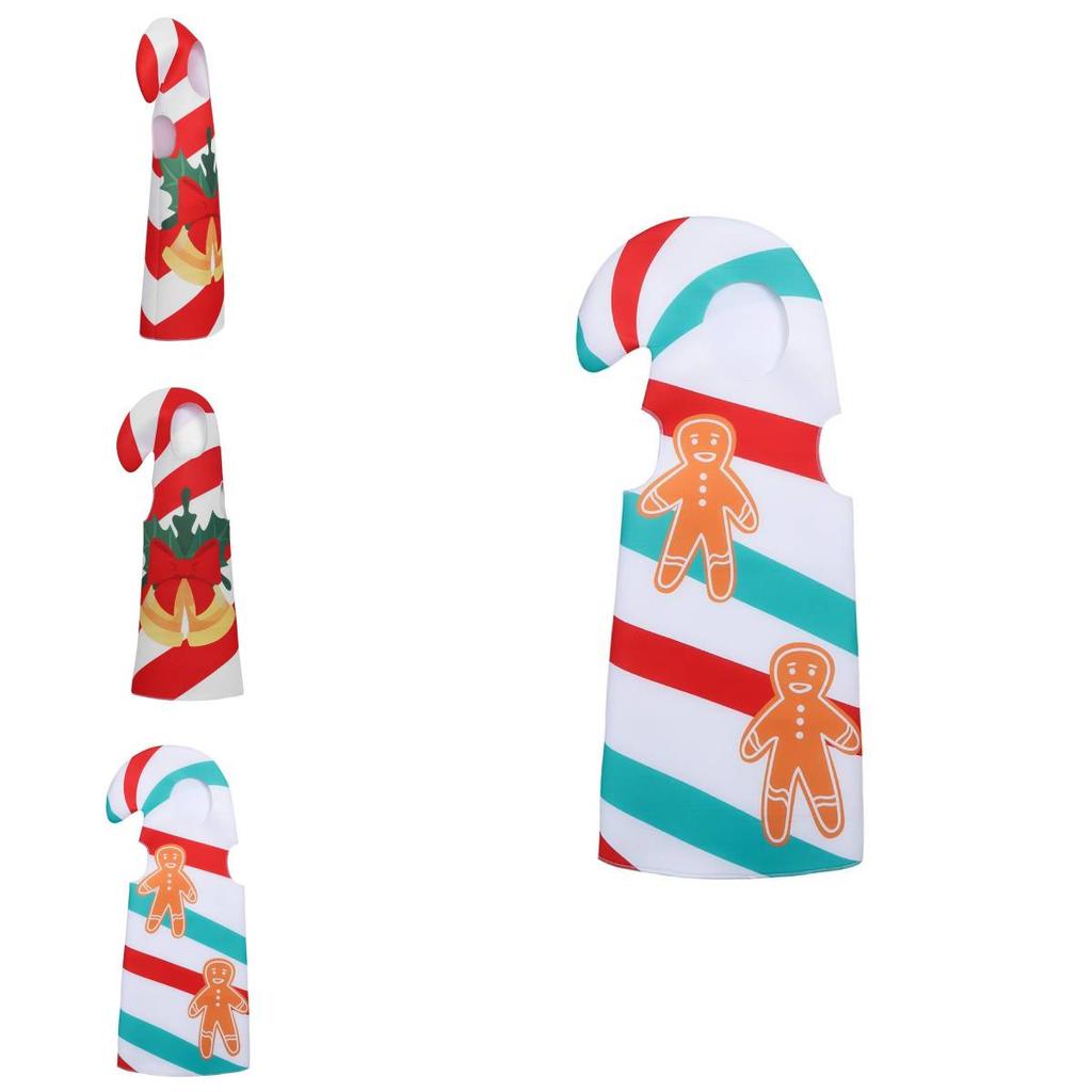 Holiday Kids Gingerbread Costume With Polyester Fabric For Festive Dress Up And Play
