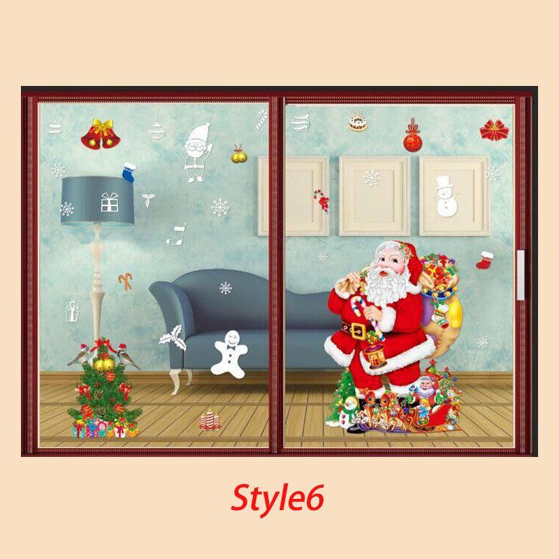 Timeless Design Removable Santa Claus Window Door Wall Sticker Vinyl Decal For Xmas Home Decor