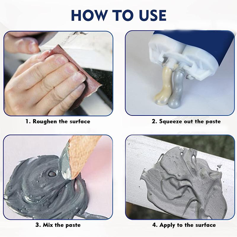 AB Lepidlo pro opravy odlitků Lepidlo pro svařování za studena Lepidlo pro opravy kovů pro defekty odlévání kovů Tekutý tmel odolný proti vysokým teplotám