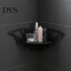 Crystal Holder Shelf Halloween Bat Corner Shelf, Decorative Wooden Wall Mount Display Shaped Spiderweb Design Gothic Floating Rack for Home, Bedroom,