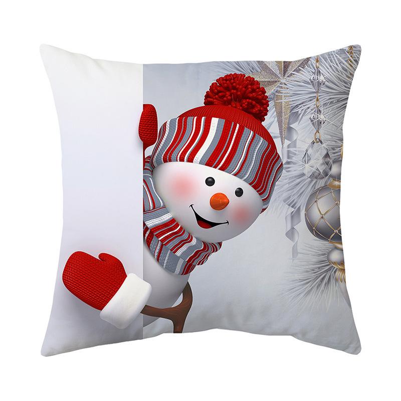 Christmas Atmosphere Home Pillow Cushion Cover Holiday Gift Nap Sofa Car Gift Pillow