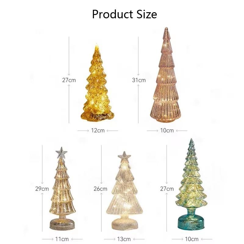 Leuchtender Weihnachtsbaum, Weihnachtsnachtlicht, Dekoration, Mini-Weihnachtsbaum, Weihnachtsbaum-Ornament, Weihnachtsfeier