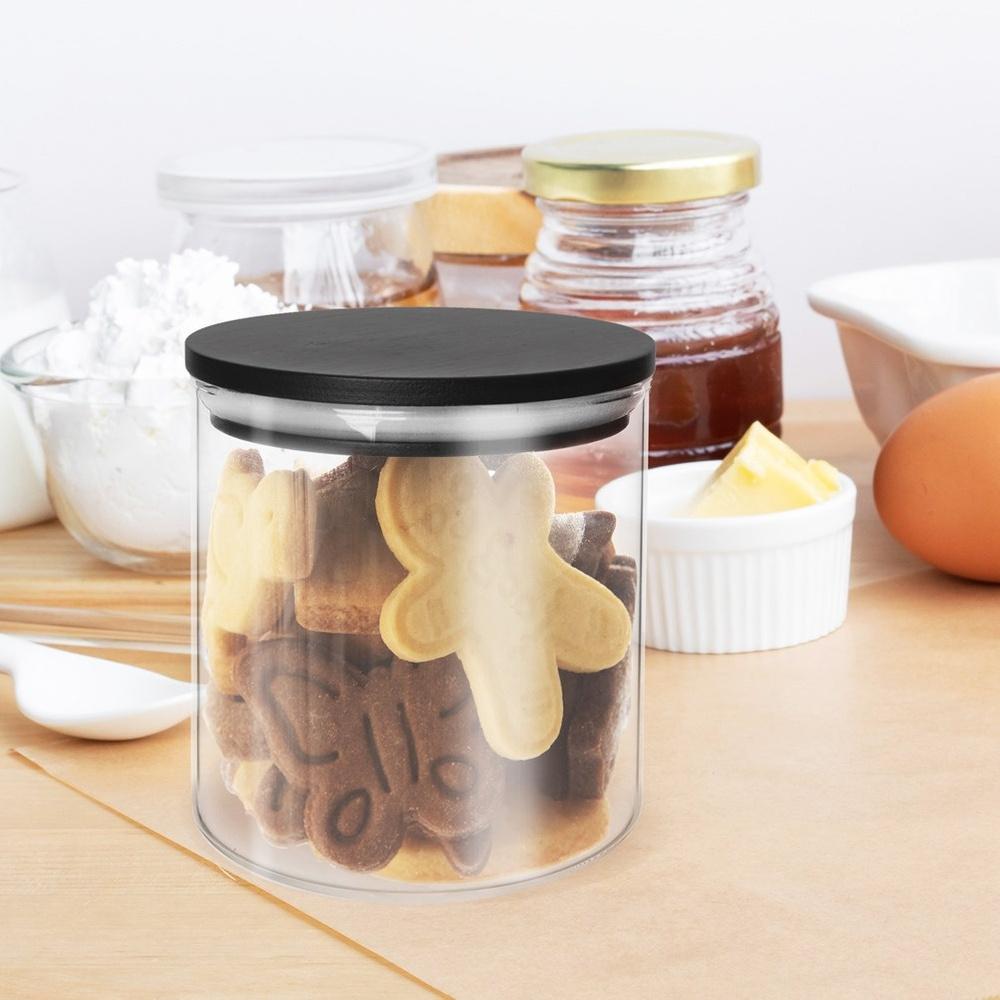Glass Kitchen Container for Loose Food Products with Seal 450 ml