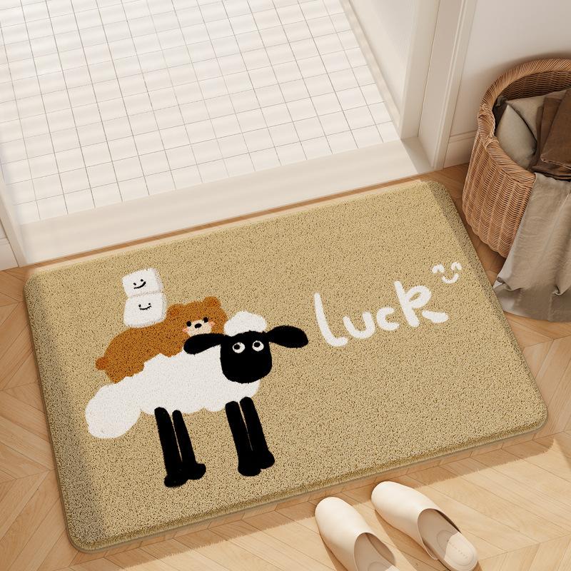Bathroom Floor Mat Bathroom Anti Slip Quick Drying Foot Mat Entrance Carpet
