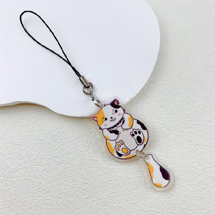 Eye Catching Acrylic Cat Keychain Functional Keyring Phones and Keys Decoration Great for Gifting To Friend and Family