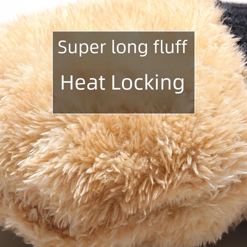 Women's Winter Knitted Gloves, Double-Layer Velvet, Thickened, Cold-Proof, Warm, Touchscreen, Perfect for Outdoor Cycling.