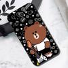 Korea Cute L-Line F-Friends B-Brown Phone Case For Samsung S 9 10 20 21 22 23 30 23plus lite Ultra FE S10lite Fundas