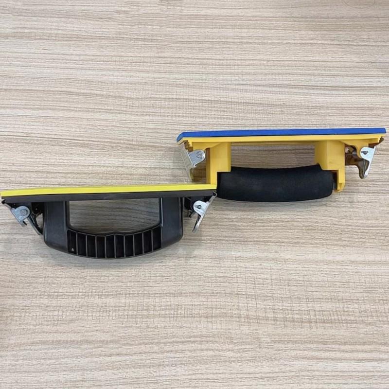 Plastic Sandpaper Holder with Sponge Handle - Wall Sanding Clip Tool