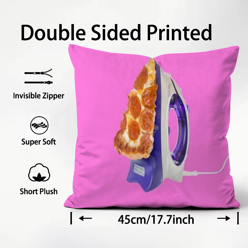Creative Food Fruit Print Cushion Cover Plush Fabric Soft DoubleSided Printed Sofa Warm Winter Home Child Gift Pillow Case