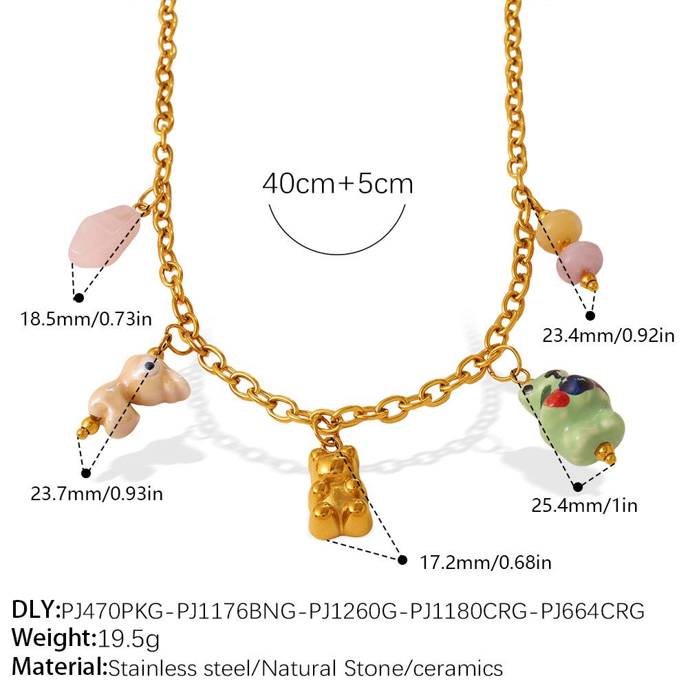 Charming Pig & Elephant Pendant Necklace for Women - Cute, Delicate Animal Design