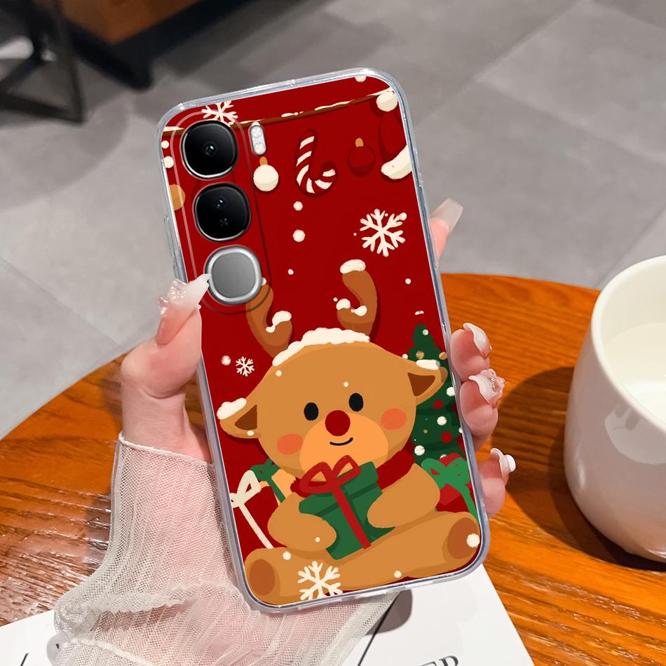

For Vivo V40 Lite V40SE Y200 Y300 Case Lucky Flower Transparent Phone Cases For Vivo V 40 Lite V40 SE 80W Soft TPU Back Covers Vivo Y300