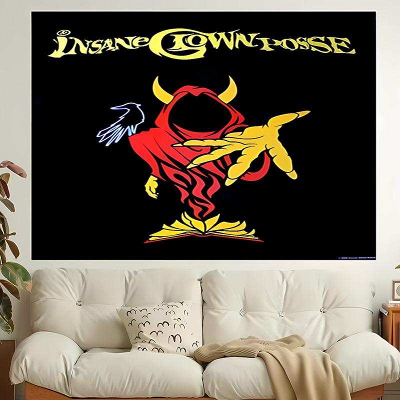 1pc Insane Clown Posse Tapestry, Living Room, Bedroom, Office, Party Decor, Ideal Festive Gift