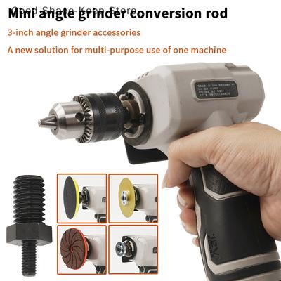 Tige de Conversion Multifonctionnelle pour Perceuse Électrique Manuelle 3 Pouces M5 vers M10/M14 vers M10 Outil de Conversion pour Meuleuse d'Angle