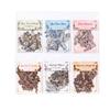 Mò Mò Retro Wood Color Journal Stickers: Hollowed Out Embossed Corner, DIY Decorative Collage Series.