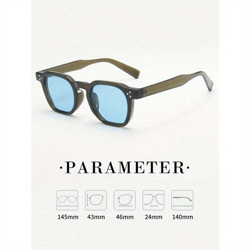 1pc Men's Oval Small Frame Simple Stylish Fashion Fashion Glasses (Suitable For Driving, Travel, Casual, Vacation, Outdoor Sports, Daily Use)