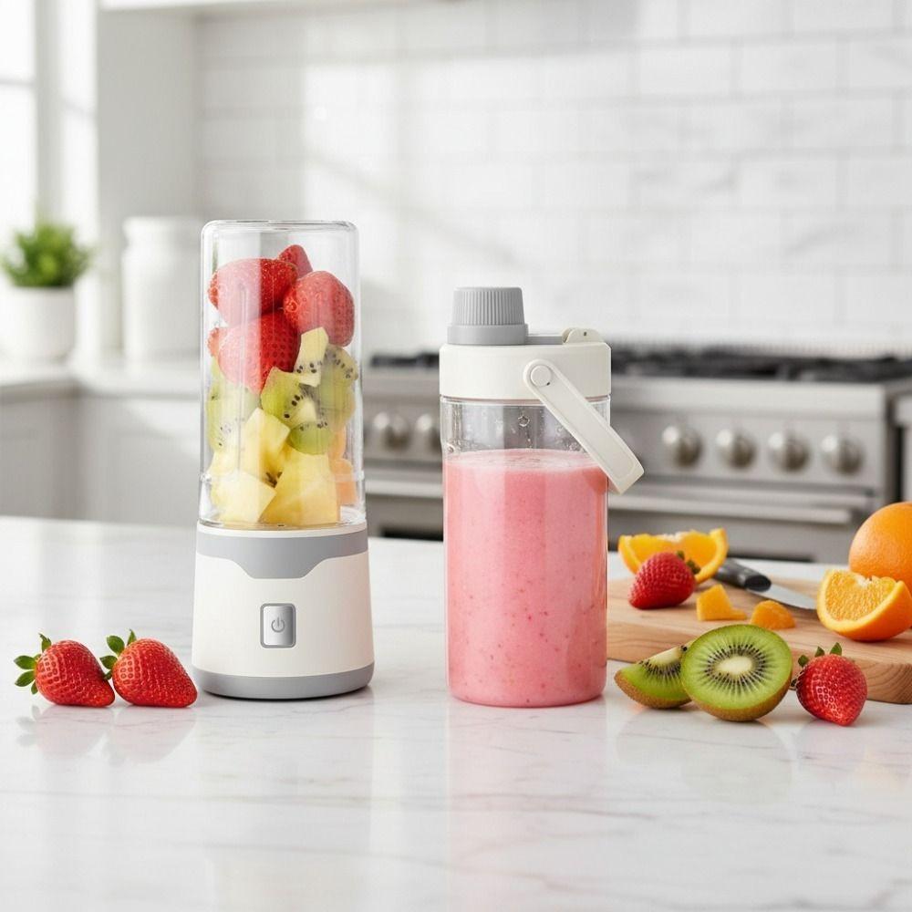 Multifunktionale Wiederaufladbare Elektrische USB Saftpresse Tasse Handheld Doppelbecher Mixbecher 500 ML Smoothie Mixer Tasse Outdoor