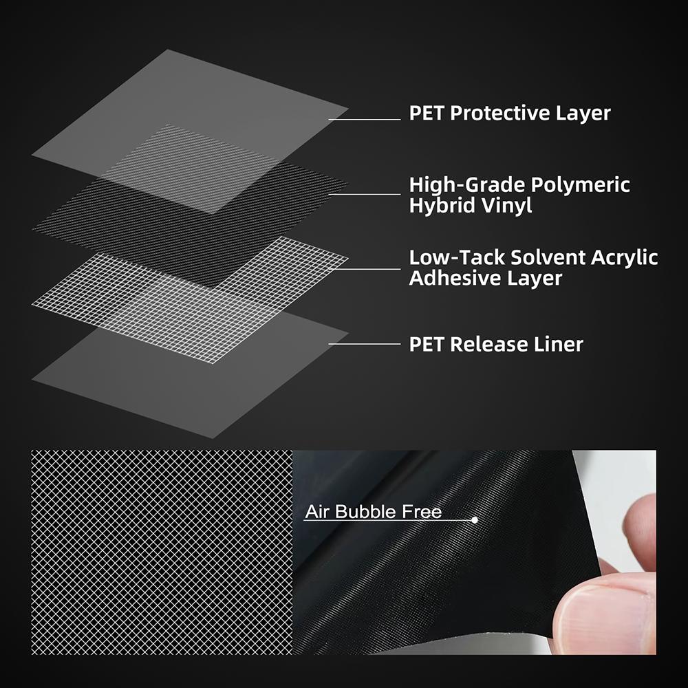 Carbon Fiber Pattern PPF Car Paint Protection Engine Film Trim for Tesla Cybertruck 2025 2025 2026-Up Decal Kit Anti-Scratch