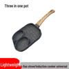Carefully Crafted Maifan Stone Non-Stick 4-Hole Egg & Burger Frying Pan for Breakfast
