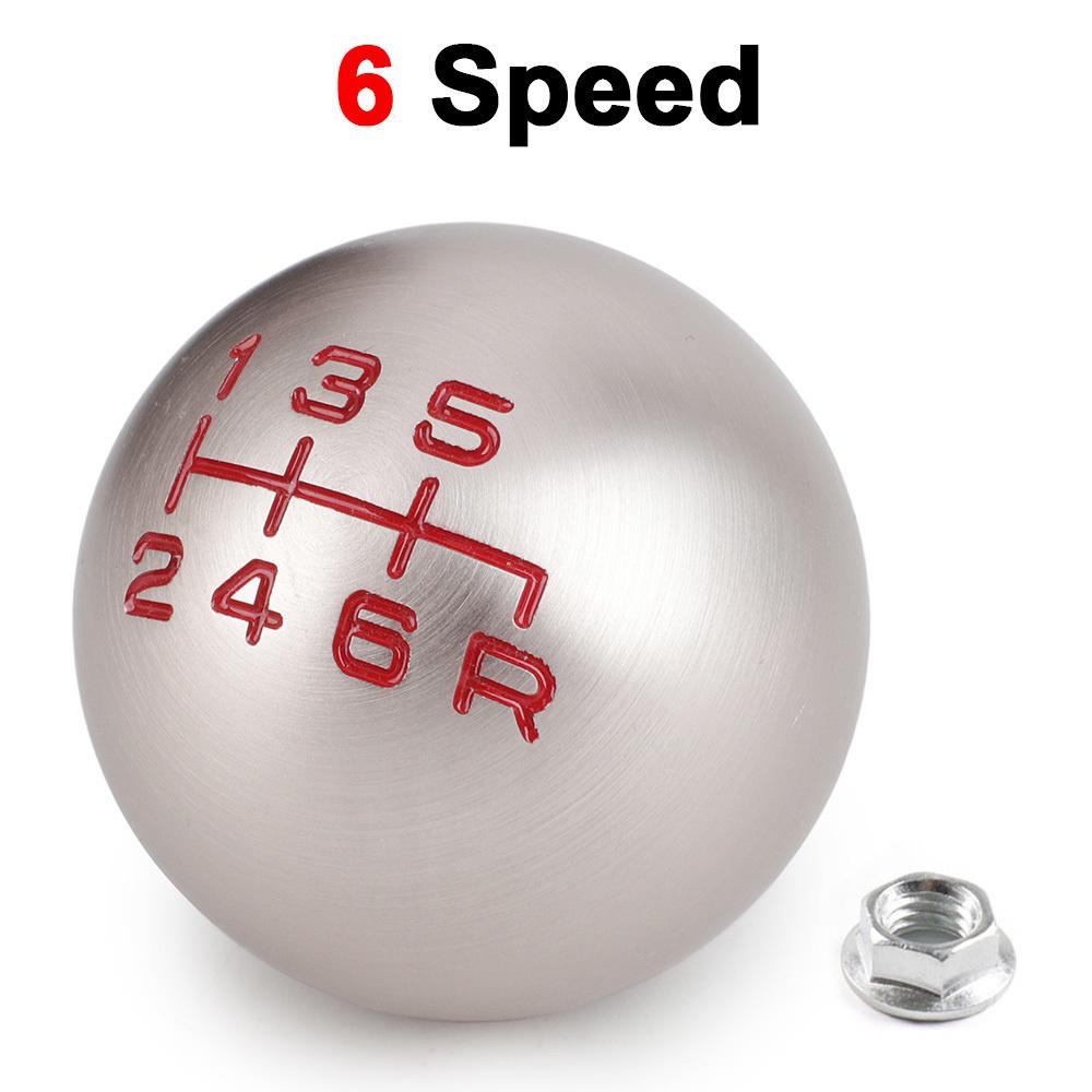 5/6 Speed Car Gear lever Knob Aluminum Matte Ball Shape M10*1.5 For Honda Civic g8 TYPE R EP3 FN2 City Fit FD2 DC2 DC5