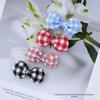 Plaid Bow Decorations: Cute Toy Doll Accessories