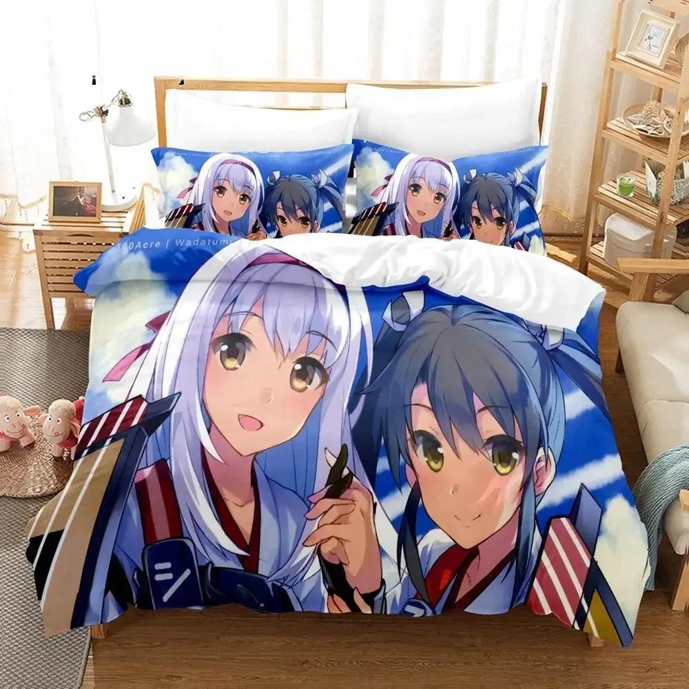 

Новое 3D Kawaii Аниме Zuikaku (Канколле) Комплект постельного белья односпальный двуспальный двуспальный двуспальный комплект для взрослых и детей спальня пододеяльник наборы 70x133cm 2pcs