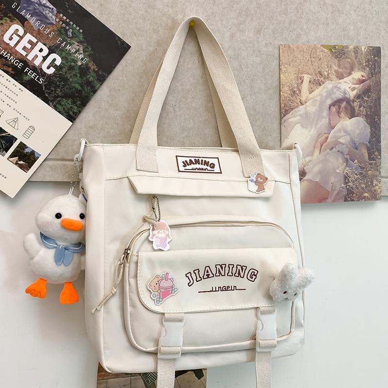 Primary School Girl Junior High School Student Burgundy Backpack High School Student College Student Backpack