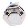 Horn Switch Engine Starter Round Button Switch 12V 16mm Car Waterproof Momentary Metal Push Button ON OFF Horn Switch SilverSwitches Seat 3